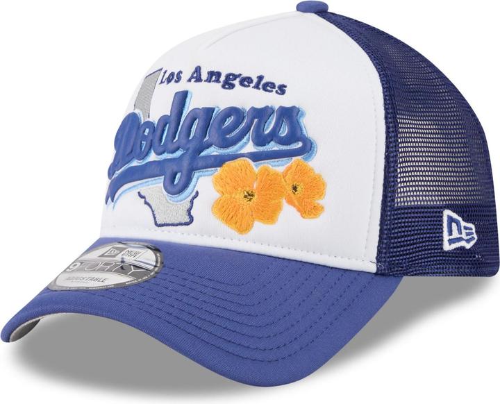 New Era A-Frame Trucker Cap State Flower Los Angeles Dodgers