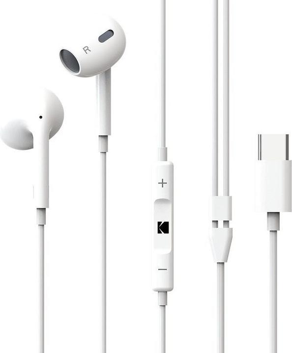 Actual product image Kodak auriculares boton + mic 210+ tipo-c (Cable)