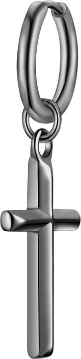 True Rebels Herren Creolen Kreuz - 36734 (Edelstahl)