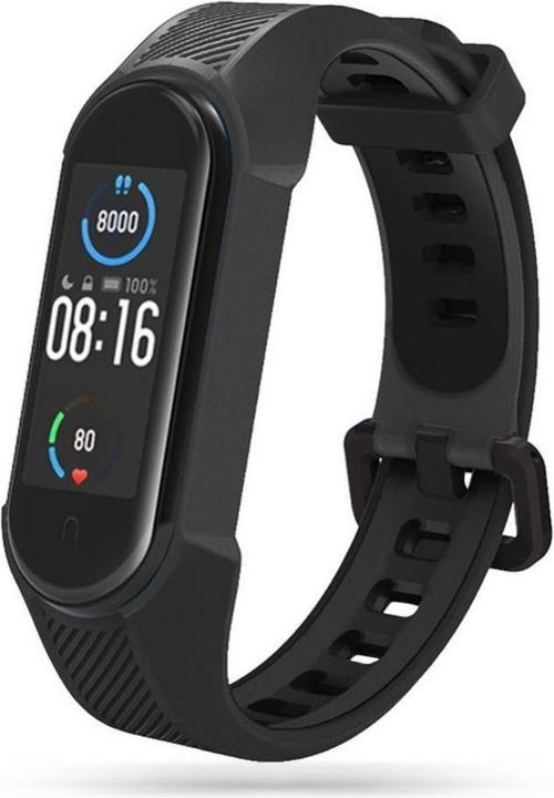 Produktbild Tech-Protect Armor Strap for Xiaomi Mi Smart Band 5/6/7/NFC - Black (TPU Gummi)
