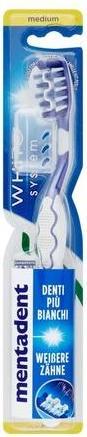 Produktbild Mentadent White System Medium Toothbrush with Cover (Mittel)