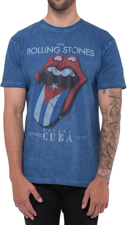 Actual product image The Rolling Stones Unisex Adult Havana Cuba Soft Touch T-Shirt (S)