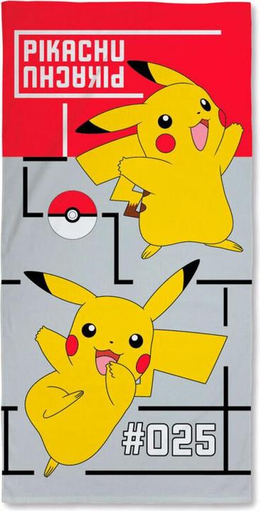 Actual product image GED Pokemon Telo Mare Cotone Pikachu (140x70) (140 x 70 cm)