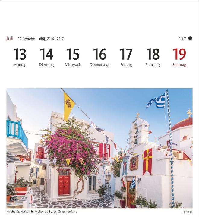 Produktbild Harenberg Traumziele Sehnsuchtskalender 2026 - Wochenkalender mit 53 Postkarten (Deutsch)