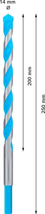 Produktbild Bosch Professional Zubehör EXPERT CYL-9 MultiConstruction Bohrer, 14 x 150 x 200 mm (14 Millimeter)