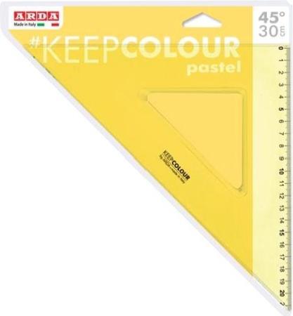 Actual product image Arda KCP4530 Ruler Desk Ruler Plastic Yellow 30 cm 1 piece(s) (30 cm)