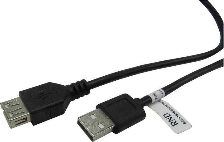 Immagine prodotto RND Electronics Cavo USB USB A maschio - USB A femmina 1m USB 2.0 Nero (1 m, USB 2.0)