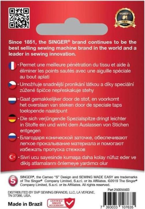 Produktbild Singer QUILTING Nähmaschinennadel, Sortiment, 5er Pack