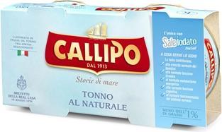 Callipo Tonno Naturale Yellowfin lattina cluster 2x160g (320 g)