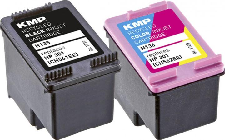 Produktbild KMP H135V Multipack BK/Color kompatibel mit HP CH 561/562 (M, BK, C, Y)