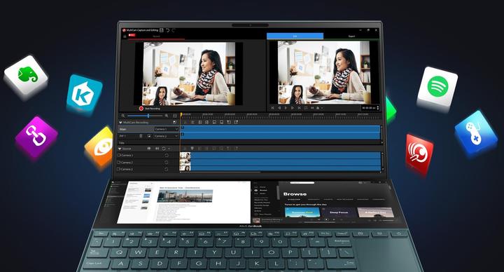 Immagine prodotto ASUS ZenBook Duo UX481FL-BM042R (14", Intel Core i7-10510510U, 16 GB, 1000 GB)