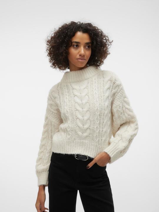 Actual product image Vero Moda VMDREAM LS HIGHNCK CROP PULLOVER GA EXC Knitted jumper (XL)
