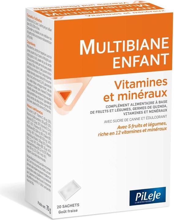 PiLeJe Kinder Vitamine und Mineralstoffe Pulver (20 Stück, Sachet, 103 g)