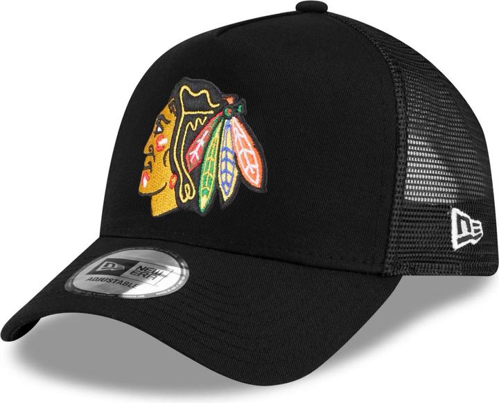 Actual product image New Era Mesh A-Frame Trucker Cap - NHL Chicago Blackhawks (One size)