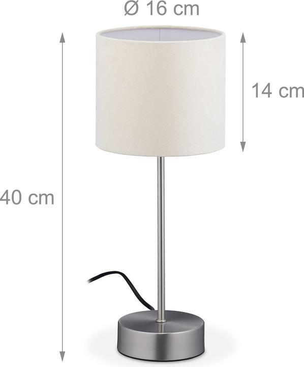 Produktbild Relaxdays Nachttischlampe (E14)