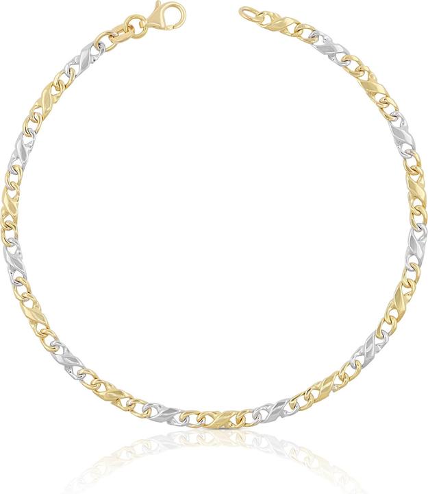 Muau Carrera (19 cm, 750, Weissgold, 18K Gelbgold)