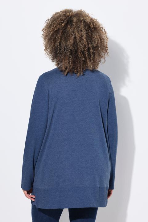 Image du produit Ulla Popken Veste en molleton, texture gaufrée. Coupe ouverte, manches longues. (54)