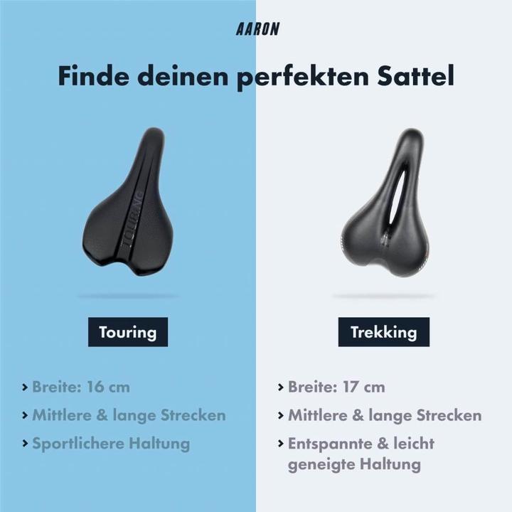 Immagine prodotto Aaron Sella ergonomica da trekking unisex per bici da trekking, mountain bike, city bike, e-bike