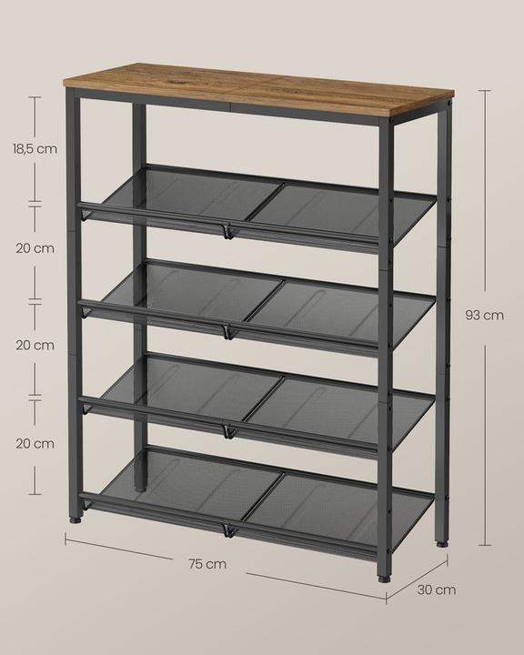Immagine prodotto Vasagle Oklahoma (75 x 28 x 93 cm)