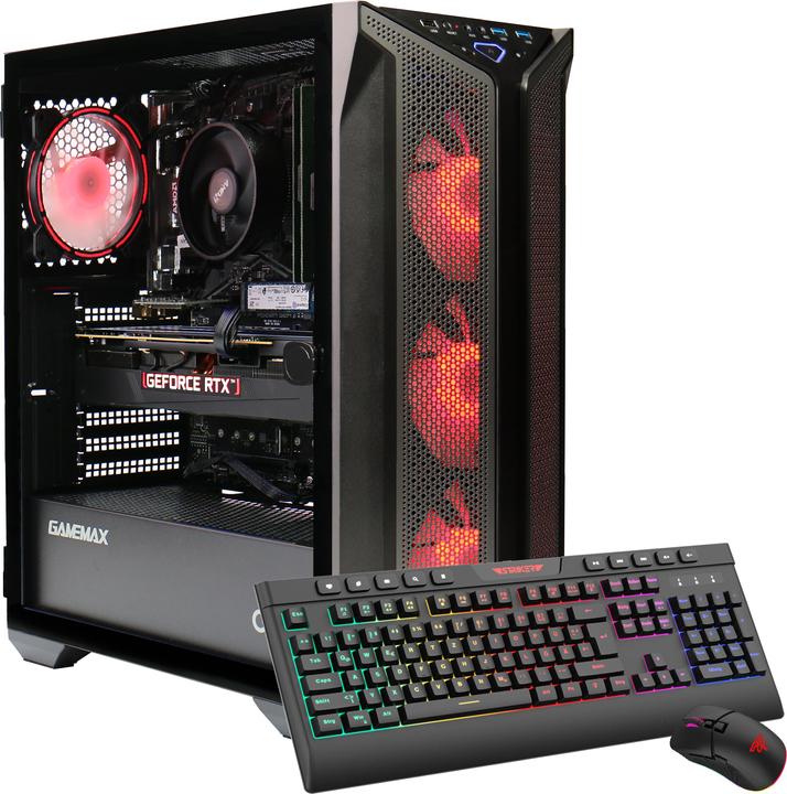Actual product image Hyrican GAMEMAX Brufen C1 7438 Ryzen 5 7500F 32GB DDR5 1TB SSD RTX 4070 (AMD Ryzen 5 7500F, 32 GB, 1000 GB, GeForce RTX 4070)