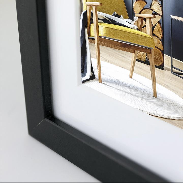 Image du produit ZEP Niki Black 15x20 bois avec passe-partout (15 x 20 cm)