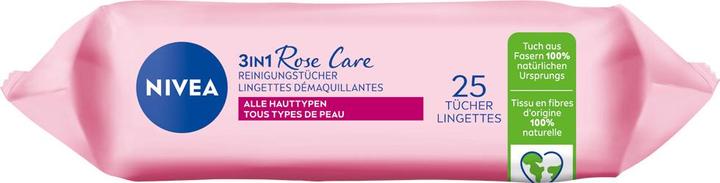 Actual product image NIVEA Rose Water Cleansing Wipes (Cleaning cloths)