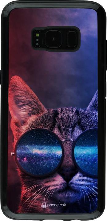 Image du produit PhoneLook Coque Hybrid Armor noir Red Blue Cat Glasses (Samsung Galaxy S8+)
