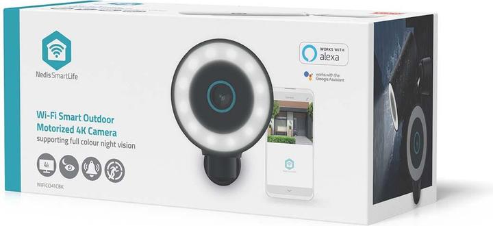Actual product image Nedis SmartLife Aussenkamera | Wi-Fi | Spotlight | 4K / 3840x2160 | IP65 | Cloud Storage (optional) /