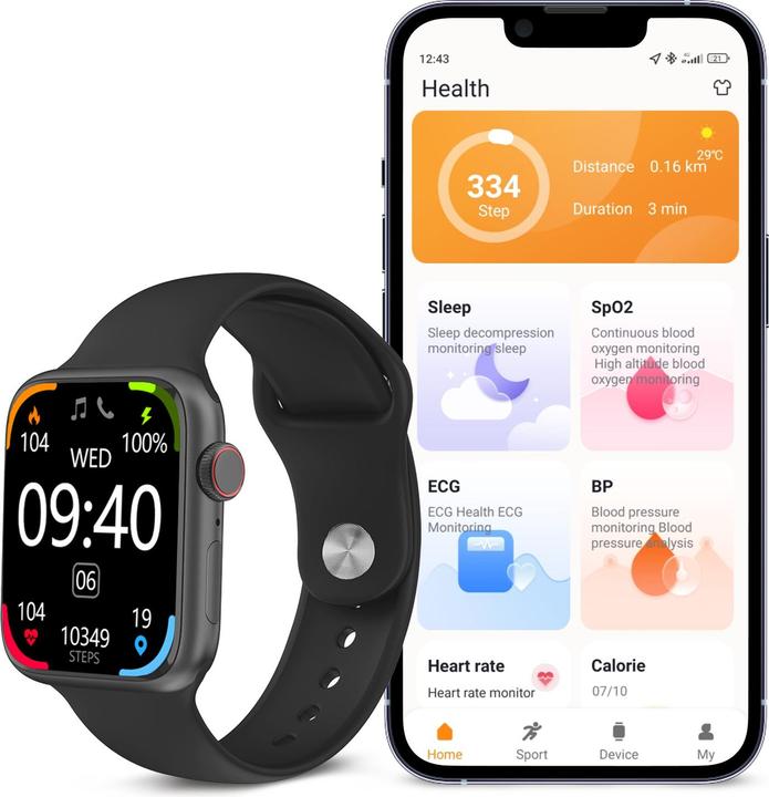 Image du produit KSIX SMARTWATCH URBAN4 mini noir