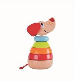 Actual product image Hape Stacking dog Pepe