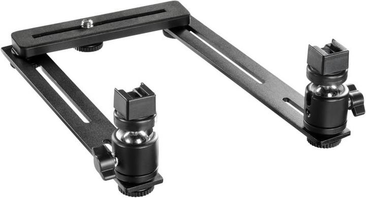Produktbild Walimex Makro Blitzschiene Basic mit Y-Kabel Canon (Blitzhalterung)