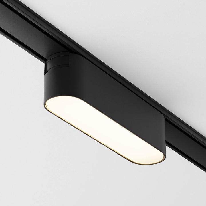 Produktbild Maytoni Basis Magnet-Schinensystem RADITY 48V LED Stromschienenleuchte 6W 3000K Schwarz 90Ra Warmwei
