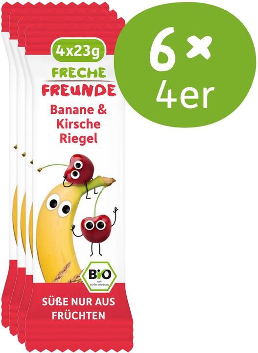 Image du produit Freche Freunde Barre Banane & Cerise 4 x 23g (95 g)