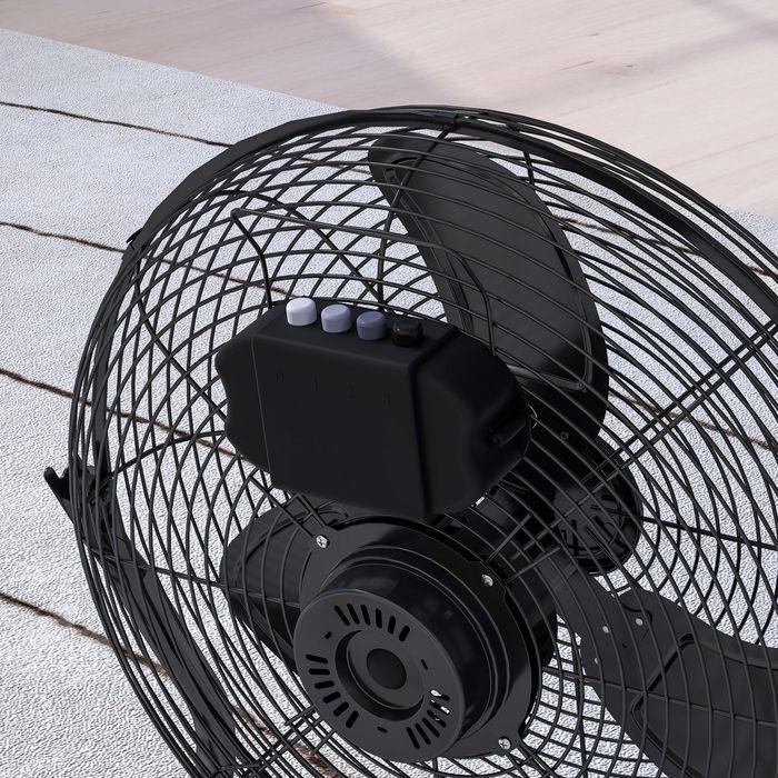 Produktbild Swisshandel24 Tischventilator Elektrischer Ventilator mit 4 Geschwindigkeitsstufen, Schwarz (65.32 dB)
