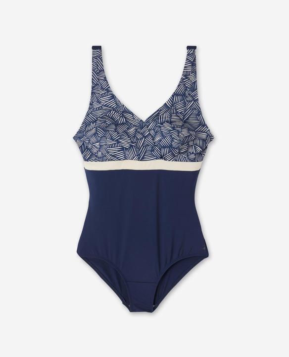 Nabaiji Badeanzug Damen grosse Oberweite - Mia All Mini blau