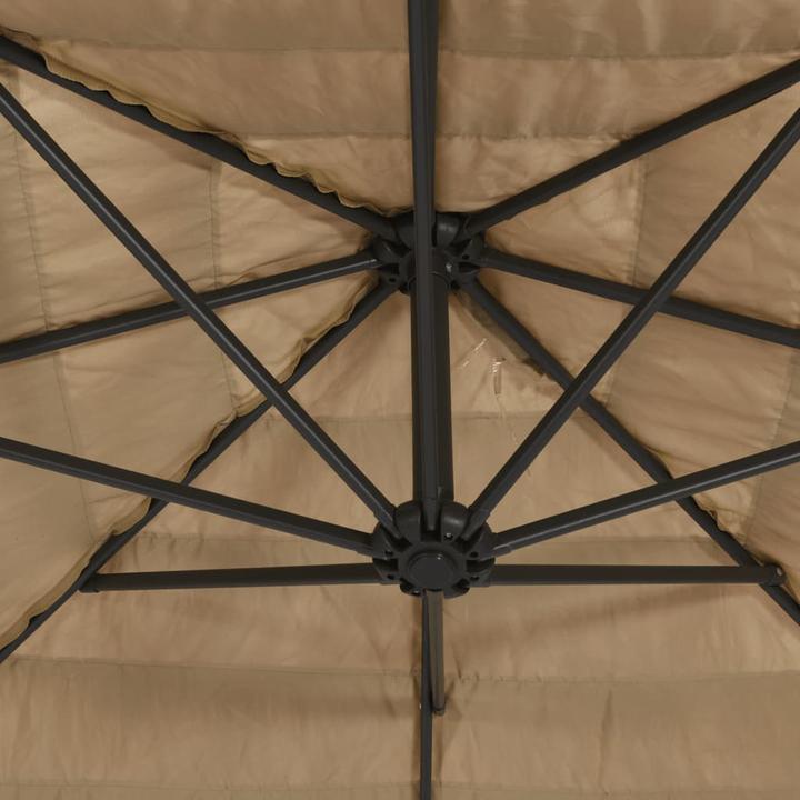 Produktbild VidaXL Sonnenschirm mit LED und mast (3.24 m)