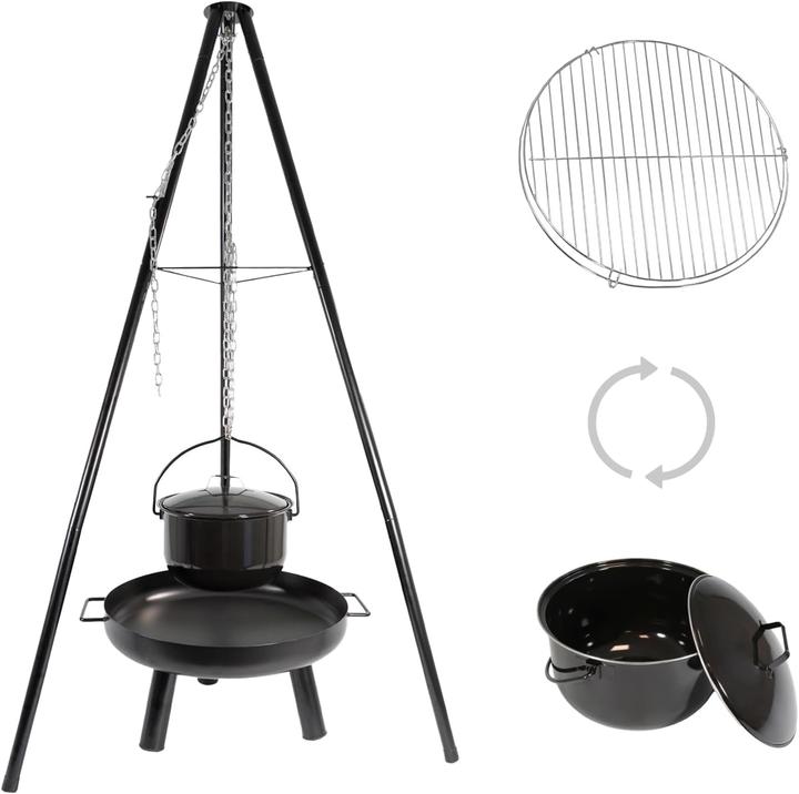 Produktbild Nativ Feuerschale mit Schwenkgrill