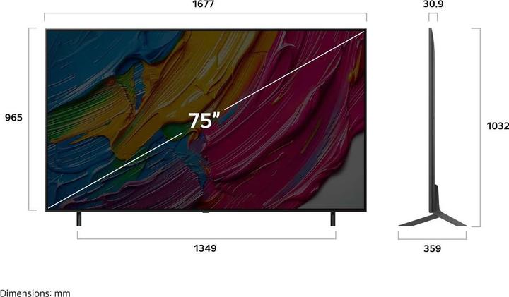 Actual product image LG 75QNED80A6A (75", QNED80, QNED, 4K, 2025)