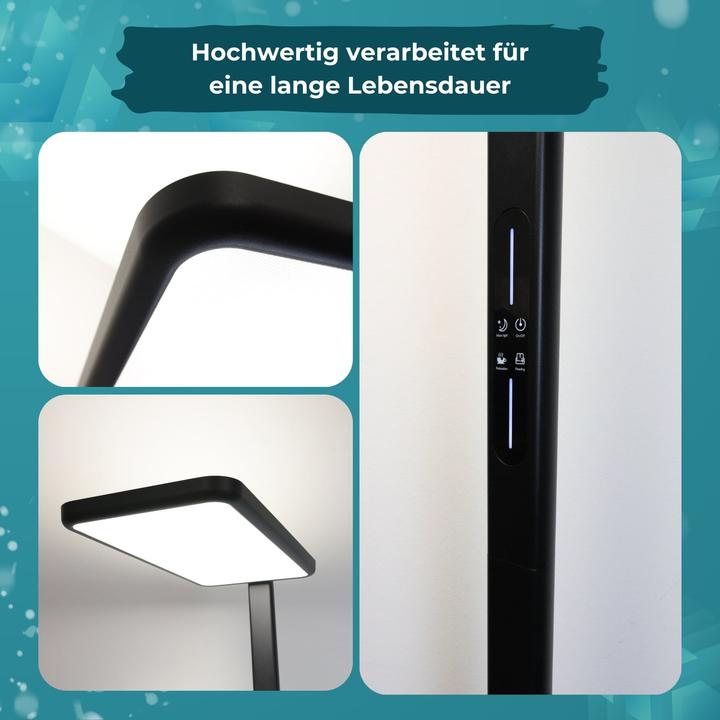 Produktbild Luxula LED Büro-Stehleuchte, Up/Down, schwarz (7000 lm)