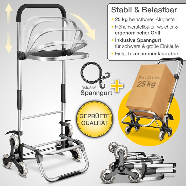 Produktbild Aktivshop Treppensteiger-Einkaufsroller Premium
