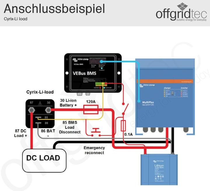 Produktbild Victron Energy Cyrix-Li-Load CYR010120450 Batterieüberwachung