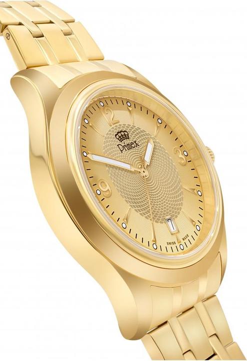 Immagine prodotto Primex Montre Swiss Made - Bracelet Metal Dore - Cadran Dore - Etanche 50 M (210 mm)