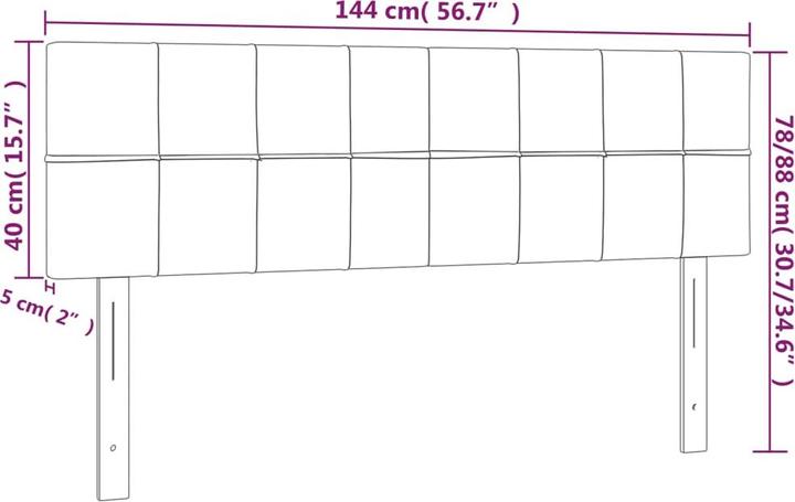 Actual product image VidaXL Gianna (160 x 5 x 88 cm)