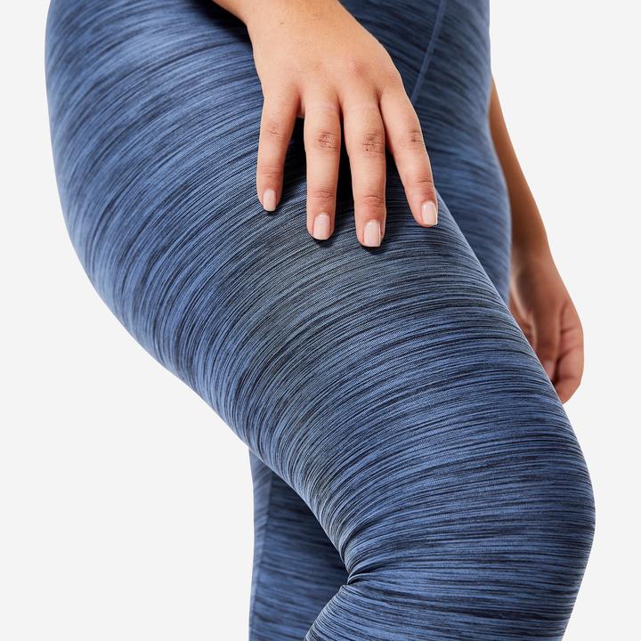 Produktbild Domyos Leggings Damen - FTI 100 blaumeliert