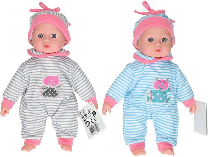Immagine prodotto Magni Giocattoli Amsterdam baby doll bambina 26 cm grigio/rosa