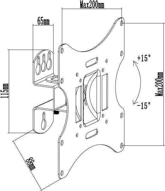 Produktbild La Vague WM-SF1-32 (Wand, 32", 25 kg)
