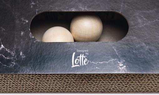 Produktbild Designed by Lotte Karton Kratzspielzeug Meda (6 cm, Schwarz)