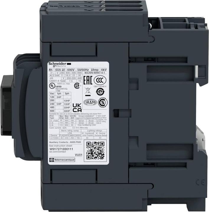 Immagine prodotto Schneider Electric Contattore 3 poli AC3 440V 40A