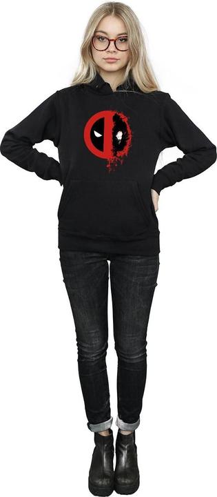 Produktbild Deadpool Split Splat Logo Kapuzenpullover (L)