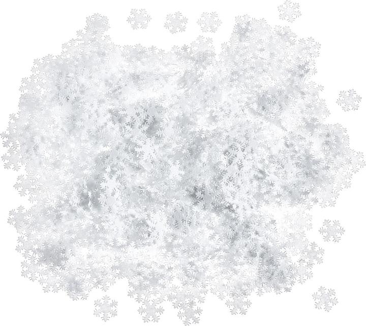 Produktbild VBS XXL Filz-Streuteile "Schneeflocke", 1.000 Stück, Ø ca. 25 mm